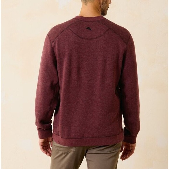Tommy Bahama SIZE 4XLB Cherry Gray Reversible Flipshore Sweatshirt NEW! - Picture 2 of 11